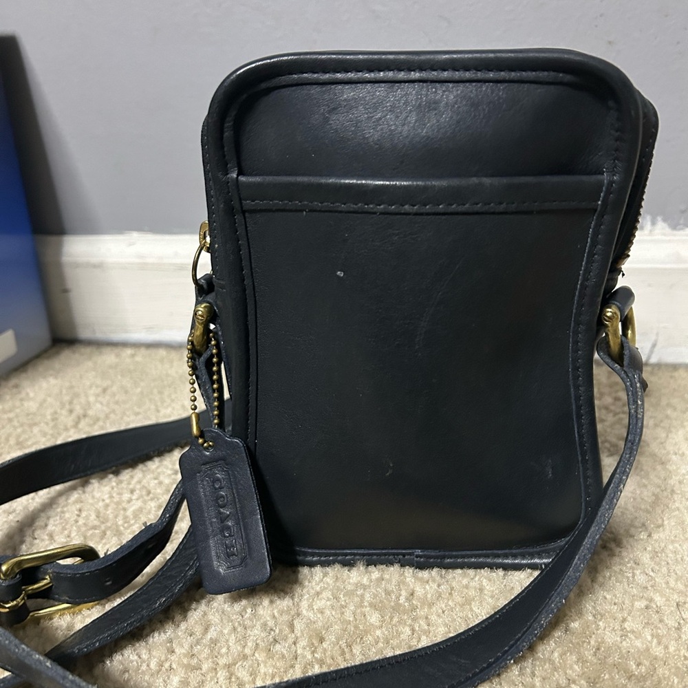 Coach Dark Leather Shoulder Bag